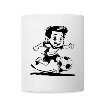 Soccer Boy Cartoon Look - Mug - white - Front