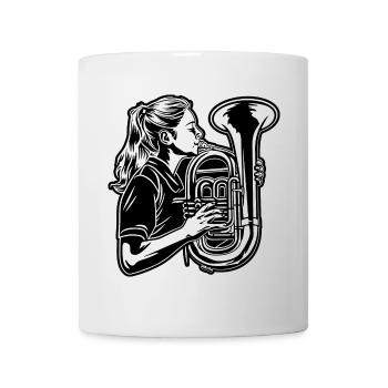Tuba Girl - Mug - white - Front