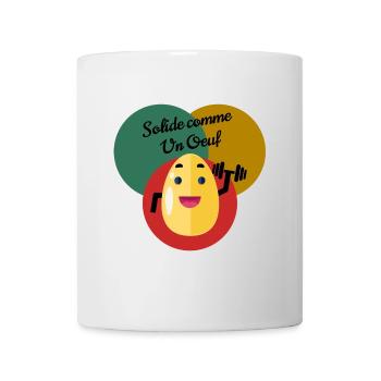 Fest wie ein Ei - Tasse - Weiß - Vorne
