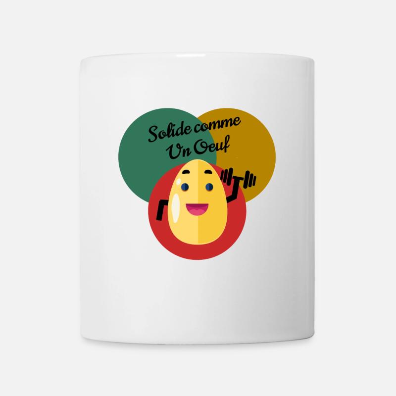 Fest wie ein Ei - Tasse - Weiß