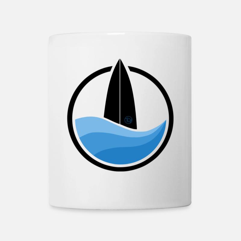 Surfwave I (black) - Tasse - Weiß
