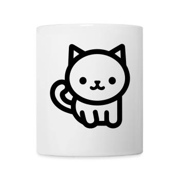 Katze - Tasse - Weiß - Vorne