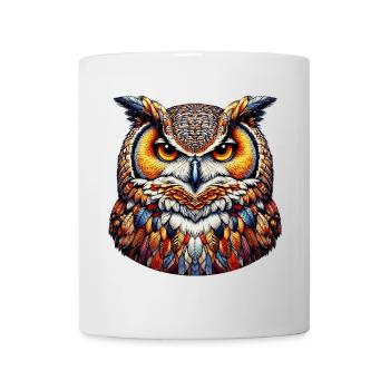 Hibou - Mug blanc - blanc - Devant