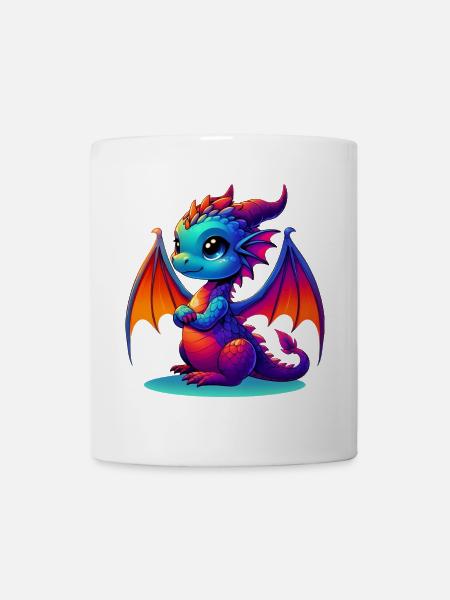 Drache - Tasse - Weiß