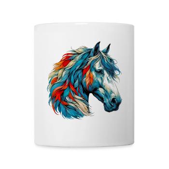 Cheval - Mug blanc - blanc - Devant