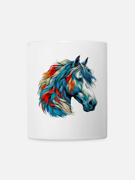Pferd - Tasse - Weiß