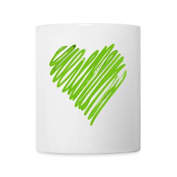 Un cœur puissant - Mug blanc - blanc - Devant