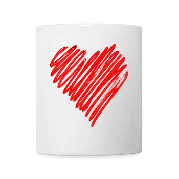 Passionate Heart Neon Design - Mug - white - Front