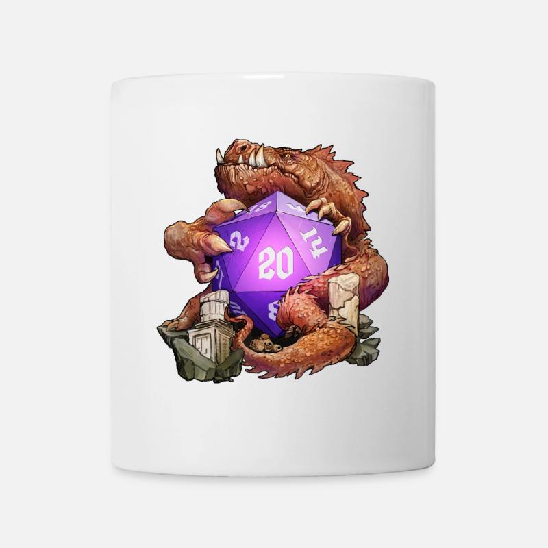Die Drachenrolle - Tasse - Weiß