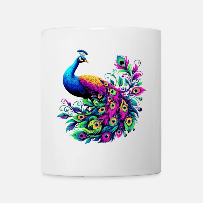 Paon - Mug blanc - blanc
