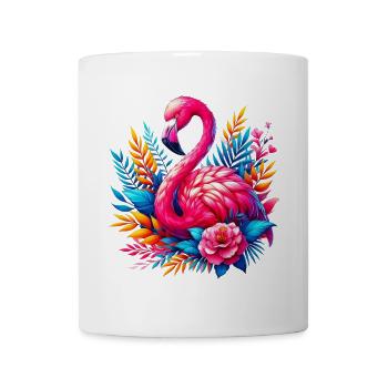 Flamingo - Tasse - Weiß - Vorne