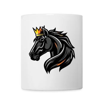 Horse Head Crown - Mug - white - Front