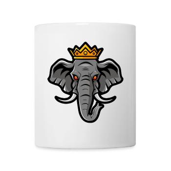 Elephant Head Crown - Mug - white - Front