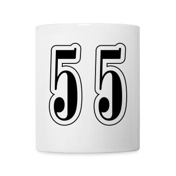 Symbole numérique 55 - Mug blanc - blanc - Devant
