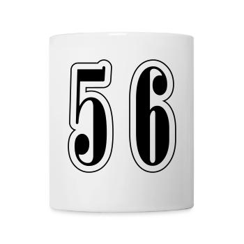 56 Symbole numérique - Mug blanc - blanc - Devant