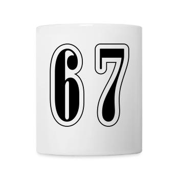 67 Number Symbol - Mug - white - Front