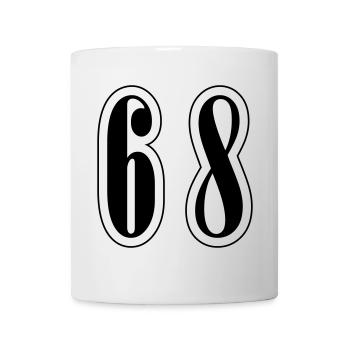 68 Symbole numérique - Mug blanc - blanc - Devant