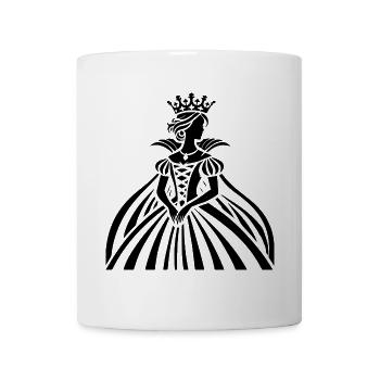 Majestätische Königin: Dein Symbol für Stärke - Tasse - Weiß - Vorne
