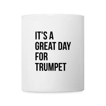 Trompete - Tasse - Weiß - Vorne