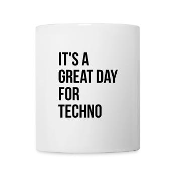 Techno - Tasse - Weiß - Vorne