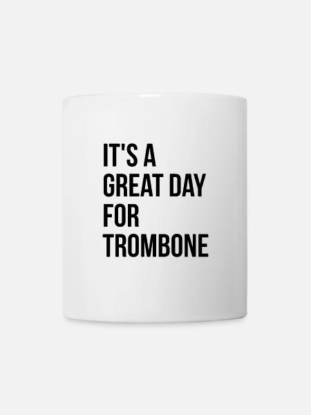 Trombone Trombone Trombone - Mug blanc - blanc