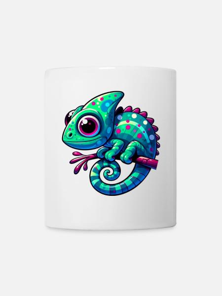 Chamäleon - Tasse - Weiß
