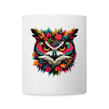 Eule - Tasse - Weiß - Vorne