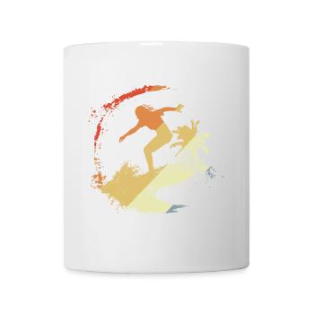 Surfer 80s - Mug - white - Front