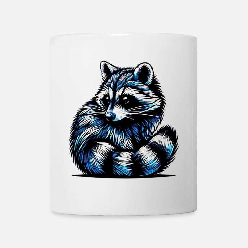 Waschbär - Tasse - Weiß