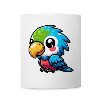 Papagei - Tasse - Weiß - Vorne