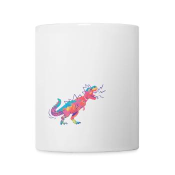 PAUL - Beau prénom de garçon avec dinosaure - Mug blanc - blanc - Devant
