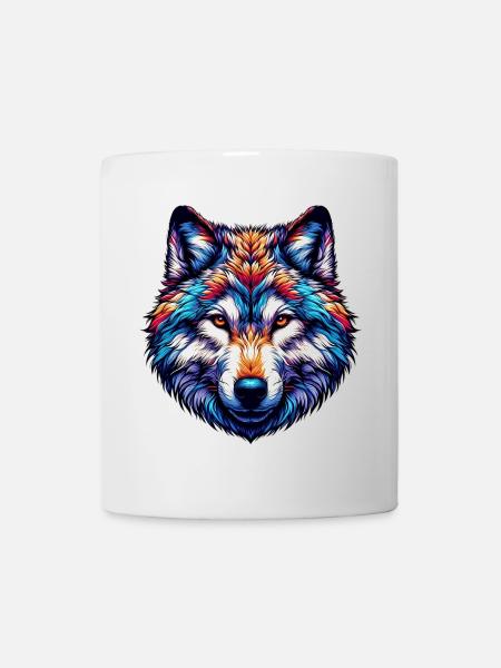 Loup - Mug blanc - blanc