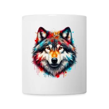 Wolf - Mug - white - Front