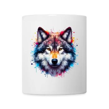 Wolf - Tasse - Weiß - Vorne
