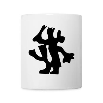 Man in minimalist design - Mug - white - Front
