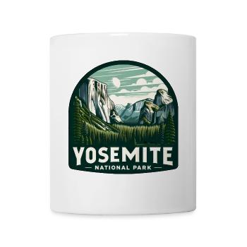 Yosemite National Park Mountain Landscape Nature - Mug - white - Front