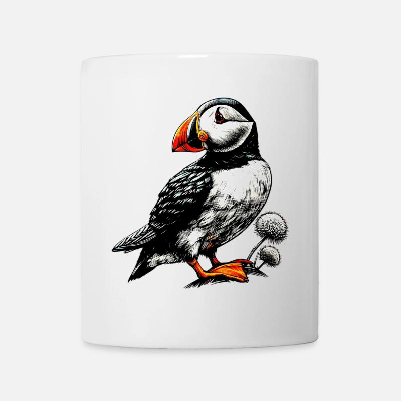 Papageitaucher - Tasse - Weiß
