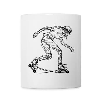 Roller skater Drawing - Mug - white - Front