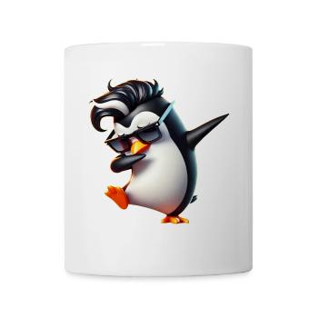 Dabbing Pinguin Sonnenbrille Sommer cool - Tasse - Weiß - Vorne