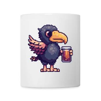 Harpy Bird Beer Pixel - Mug - white - Front