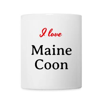 I love Maine Coon - Mug blanc - blanc - Devant