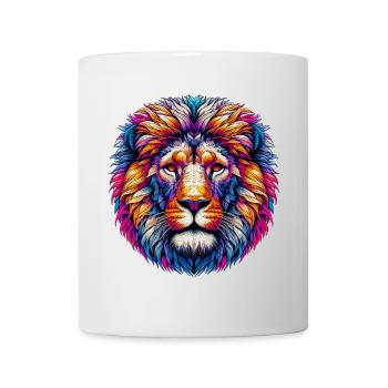 Löwe - Tasse - Weiß - Vorne