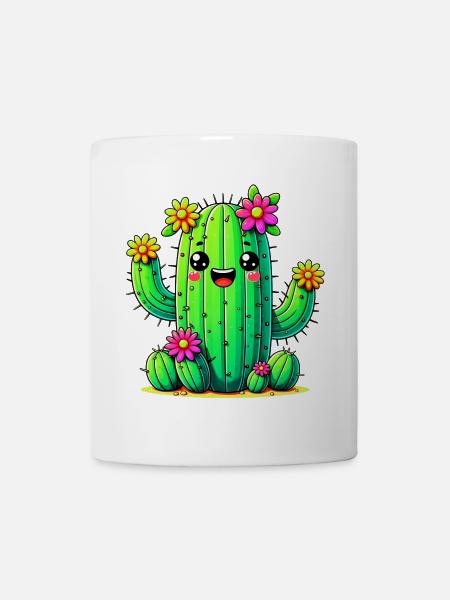 Kaktus - Tasse - Weiß