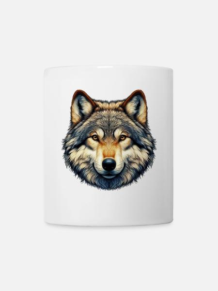 Wolf - Tasse - Weiß