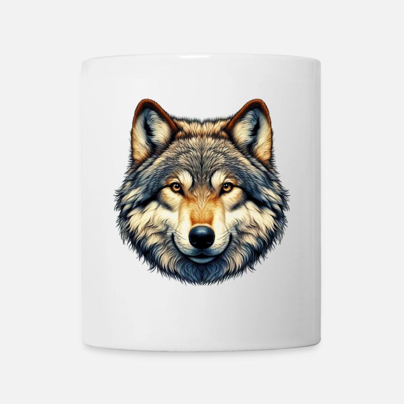 Wolf - Tasse - Weiß