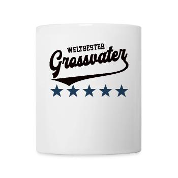Weltbester Grossvater Bester Opa Papa Großpapa - Tasse - Weiß - Vorne