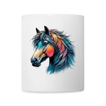 Cheval - Mug blanc - blanc - Devant