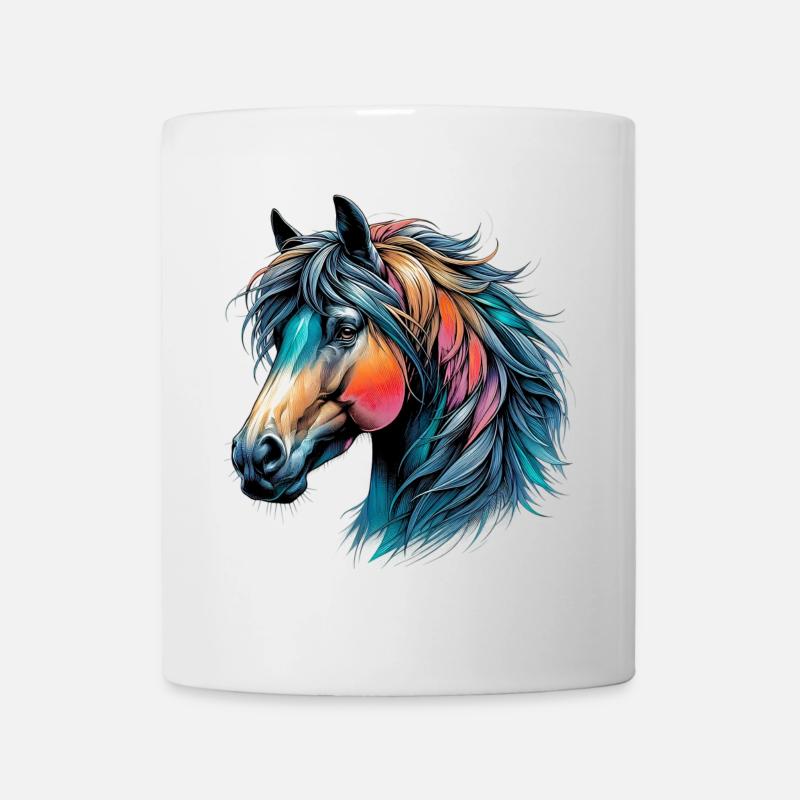Pferd - Tasse - Weiß