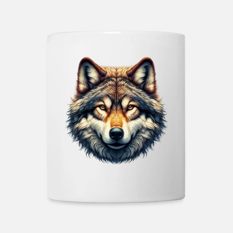 Wolf - Tasse - Weiß