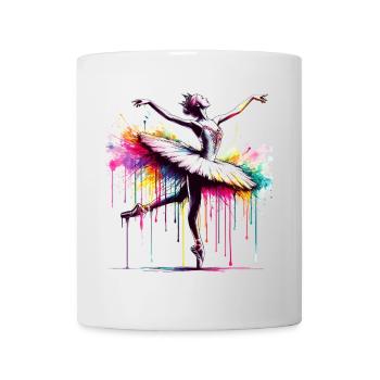 Ballet dancer with tutu - Mug - white - Front